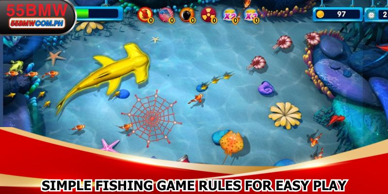Simple Fishing game 55BMW rules for easy play